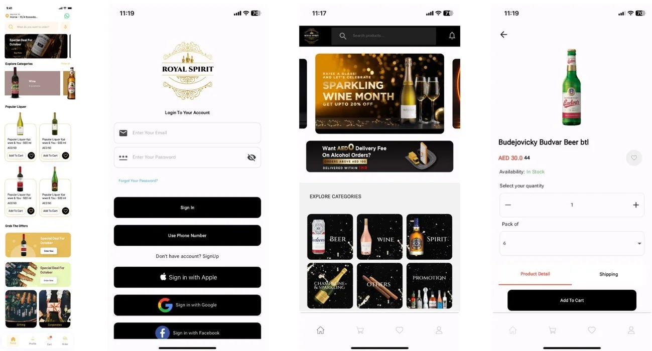 Royal Spirit website traffic increase and improved search visibility after Prism Digital website redevelopment