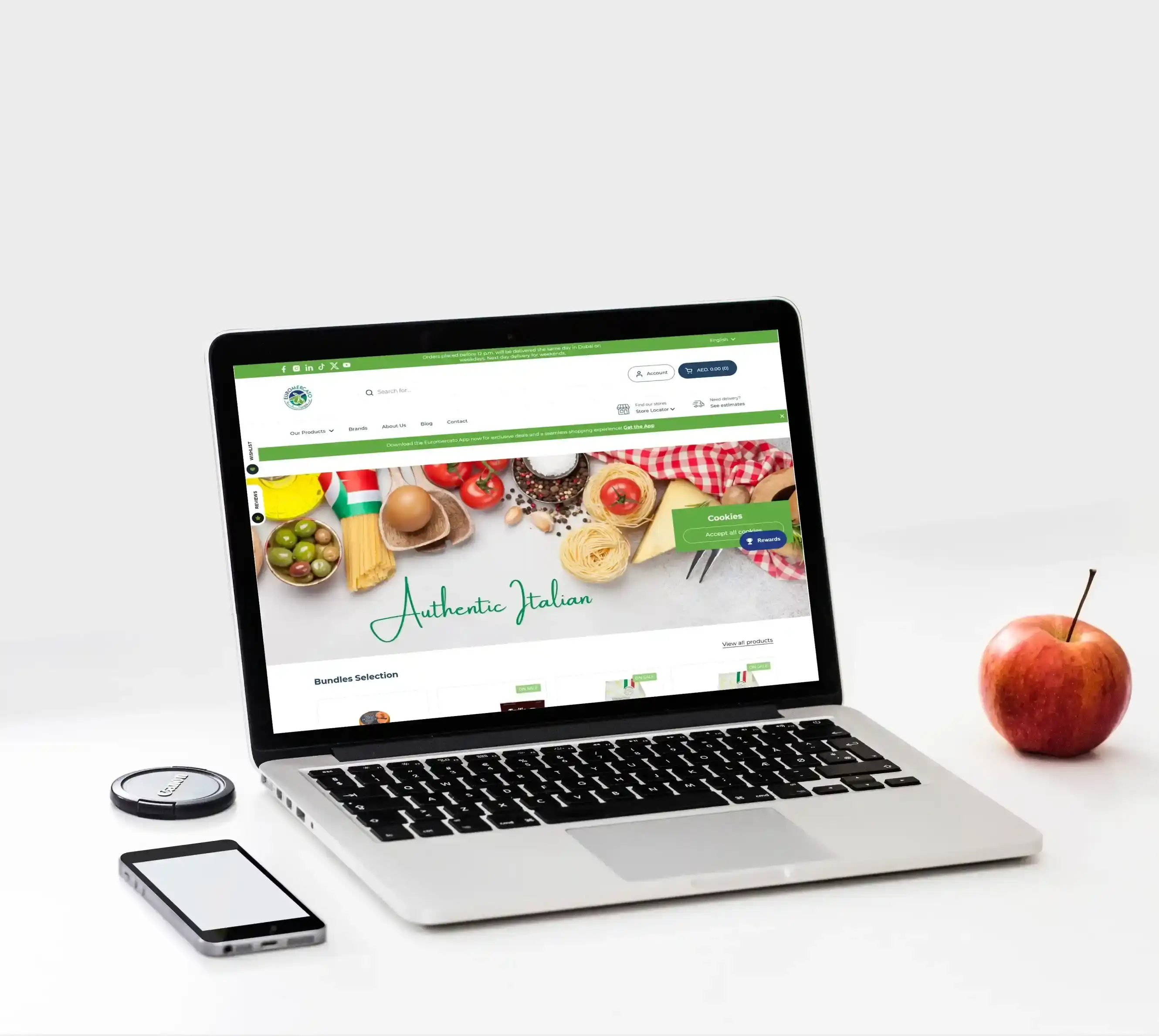 Euromercato site – built by Prism Digital UAE