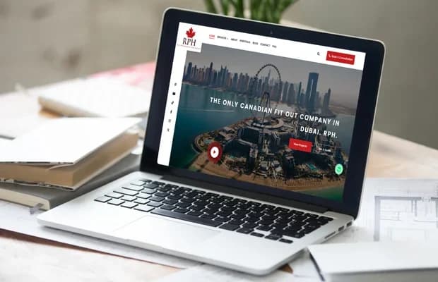 RPH corporate website design and digital experience portfolio project by Prism Digital