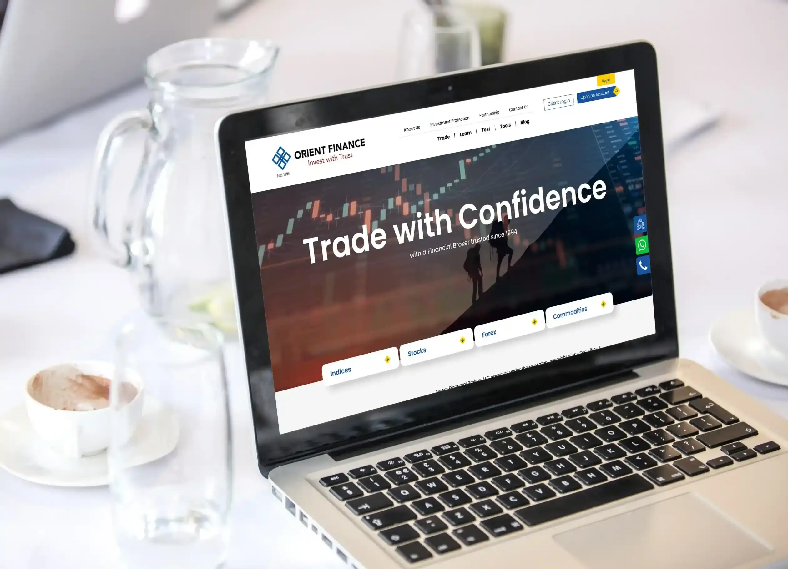 Orient Finance financial services – SEO by Prism Digital UAE